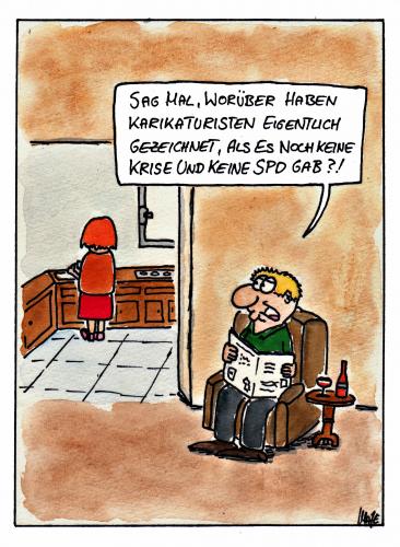 Cartoon: Karikaturisten (medium) by spass-beiseite tagged steinmeier,merkel,spd,krise,wirtschaftskrise,finanzkrise,geld,börse,aktien,beiseite,spass,unterhaltung,panel,fun,illustration,design,pointe,kunst,comicstrips,comictagebuch,tagebuch,comic,cartoons,cartoon,witz,bildwitz