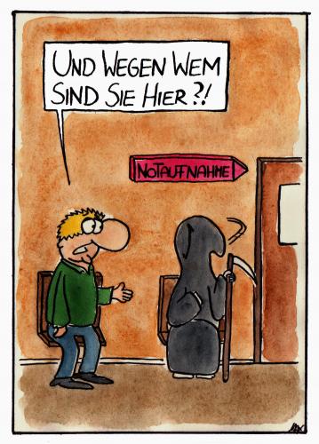 Cartoon: Notaufnahme Tod (medium) by spass-beiseite tagged tod,notaufnahme,sterben,sensenmann,arzt,krankenhaus,operation,op,beiseite,spass,unterhaltung,panel,fun,illustration,design,pointe,kunst,comicstrips,comictagebuch,tagebuch,comic,cartoons,cartoon,witz,bildwitz