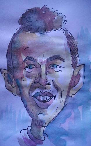 Cartoon: ivan perisic (medium) by kolle tagged croatia,football,player,hertha