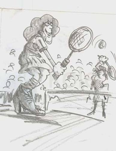 Cartoon: tennis (medium) by kolle tagged atp,play,game,ball,tennis