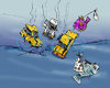 Cartoon: car wreck (small) by kolle tagged car,fish