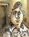 Cartoon: man (small) by kolle tagged man