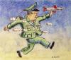 Cartoon: Luftwaffe (small) by neophron tagged satire,cartoon,war,krieg