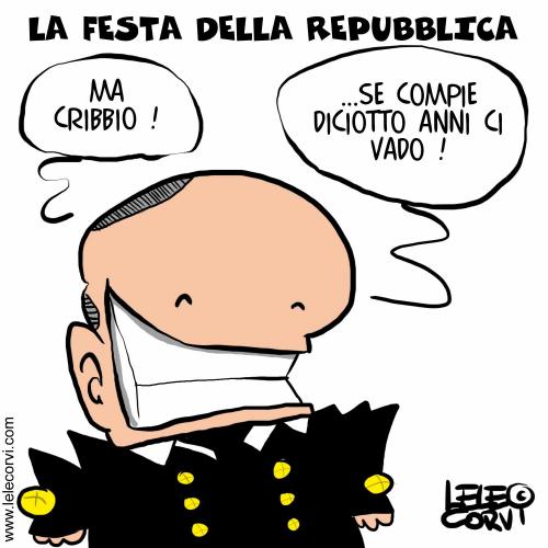Cartoon: Festa della Repubblica (medium) by lelecorvi tagged berlusconi,premier,italia,repubblica