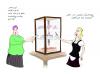 Cartoon: Kuchentheke (small) by floc tagged kuchen,cafe,gastronomie,bedienung,torte,restaurant