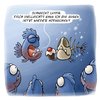 Cartoon: LACHHAFT Cartoon No. 34 (small) by LACHHAFT tagged cartoon comic fische greten kindergeburtstag kuchen lachhaft michael mantel muffin piranhas spiele törtchen witze