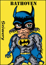 Cartoon: batman  beethowen (small) by sziwery tagged sziwery,cartoons