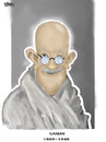 Cartoon: gandhi (small) by sziwery tagged gandhi