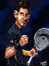 Cartoon: novak djokovic (small) by sziwery tagged novak,djokovic