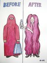 Cartoon: Shampoo (small) by caknuta-chajanka tagged woman,hair,look,emancipation