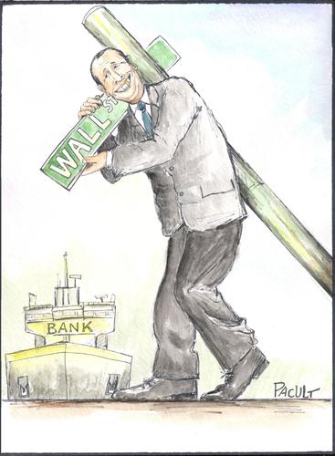 Cartoon: Change the world (medium) by ANDRZEJ PACULT tagged lenders,bailout,economy,bondholders,international,money