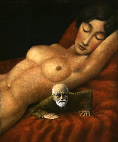 Cartoon: Siegmund Freud (medium) by Ludvik Glazer-Naude tagged siegmund,freud