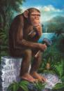 Cartoon: Der Philosoph (small) by Ludvik Glazer-Naude tagged philosoph,affe,denken,klugheit,moral,natur,tiere,philosopher,monkey,think,klugheit,moral,nature,animal