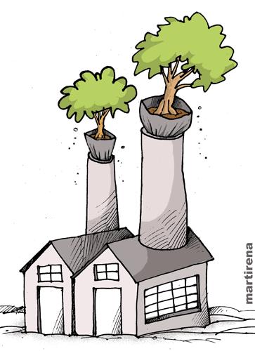 Cartoon: Ecologia (medium) by martirena tagged ecologia