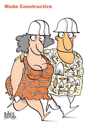 Cartoon: Moda constructiva (medium) by martirena tagged moda,constructiva