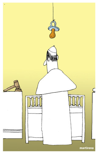 Cartoon: Paedophilia in the church (medium) by martirena tagged pedophilia,catholic,church