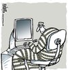 Cartoon: Prisionero (small) by martirena tagged prisionero