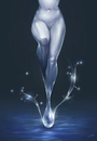 Cartoon: water (small) by lun2004 tagged water woman legs body hip