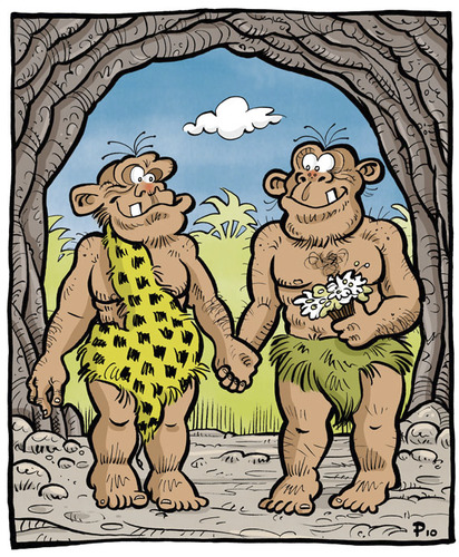 Cartoon: Homo Sapiens weeding (medium) by pe09 tagged homo,sapiens,sexuals
