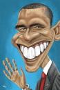 Cartoon: Barak Obama (small) by pe09 tagged obama