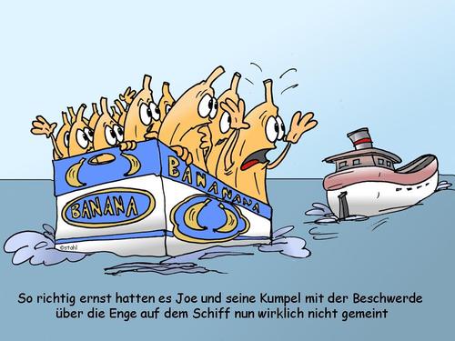 Cartoon: Bananendampfer (medium) by wista tagged banane,bananen,bananendampfer,reise,schiff,schiffsreise,passagier,ozean,reisender,meer,see,seereise,beschwerde,beschwerden,reisebüro,katalog,reisemängel,mangelhaft,kabine,eng,enge,klein,platz,raum,bananaboot,boot,karibik,reklamation,urlaub,urlaubsreklamation