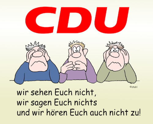 Cartoon: CDU Wahlschlappe (medium) by wista tagged wahl,cdu,parteien,landtagswahl,verluste,niederlage,wahlschlappe,wähler,politik,politiker,politikverdrossenheit,csu,kanzler,laschet,corona,versagen,bestechung,masken,maskenaffäre