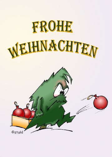 Cartoon: Frohe Weihnachten 2019 (medium) by wista tagged frohe,weihnachten,karte,weihnachtskarte,fest,freude,tanne,tannenbaum,christbaum,weihnachtsbaum,kugeln,christbaumkugeln,schmuck,baum,baumschmuck,weihnachtskarten,familie,familienfest,stress,stressig