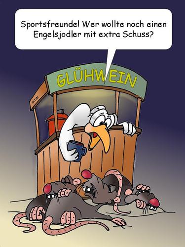 Cartoon: Glühwein (medium) by wista tagged glühwein,wein,rotwein,punsch,jagertee,ski,skifahren,weinachten,weihnachtsmarkt,extraschuss,rum,schnaps,betrunken,apres,bude,markt