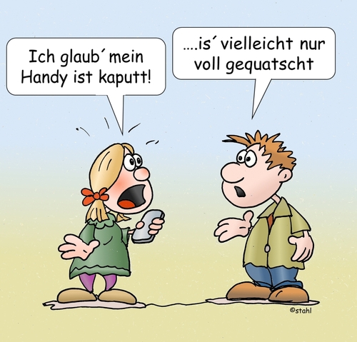 Cartoon: Handy kaputt (medium) by wista tagged handy,mobile,mobiltelefon,iphone,kaputt,defekt,funktioniert,nicht,kein,empfang,speicher,voll,bilder,fotos,whats,app,apps,download