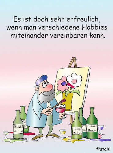 Cartoon: Hobbymaler (medium) by wista tagged hobbymaler,hobby,malen,pinsel,leinwand,staffelei,zeichnen,maler,bild,bilder,galerie,wein,weinkenner,weinfarben,rose,farben,rotwein,weißwein,grüner,veltliner,blauer,burgunder,blauburgunder,gelber,muskateller,hobbymaler,hobby,malen,pinsel,leinwand,staffelei,zeichnen,maler,bild,bilder,galerie,wein,weinkenner,weinfarben,rose,farben,rotwein,weißwein,grüner,veltliner,blauer,burgunder,blauburgunder,gelber,muskateller