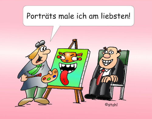 Cartoon: Maler (medium) by wista tagged maler,malerei,kunst,künstler,portrait,zeichnen,zeichner,farbe,öl,aquarell,pinsel,leinwand,bild,bilder,rahmen,bilderrahmen,abstrakt,real,realismus,picasso,portraitmalerei,museum,ausstellung