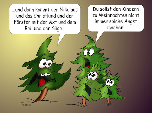 Cartoon: Tannenbaum (medium) by wista tagged tannenbaum,schlagen,tannenbäume,schmuck,schmücken,weihnachtsbaum,tanne,blautanne,nordmanntanne,weihnachten,christbaum,christbaumkugel,kugeln,lametta,förster,wald,kaufen,real,baum,kind,kinder,weihnachtsgeschichte,märchen,geschenke,freude