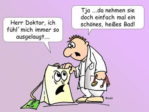 Cartoon: Teebeutel (medium) by wista tagged tee,teebeutel,kamillentee,pfefferminztee,gesundheitstee,arzt,medizin,mediziner,müde,abgeschlagen,praxis,ratschlag,therapie,alternativmedizin,naturheilmittel,heilkunde,natur,teesorten,bad,bäder,kur,kuren,balneologie,bäderheilkunde,gesundheitsbäder,moorbäder