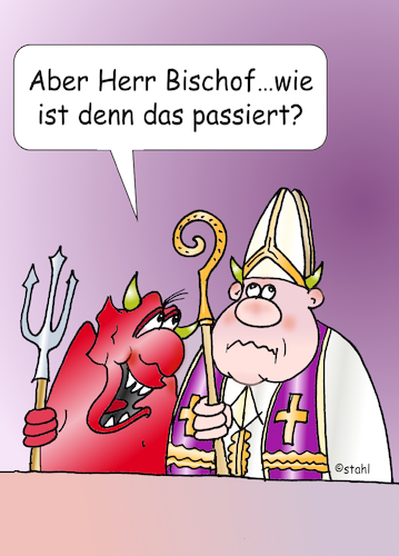 Cartoon: Teufelshörner (medium) by wista tagged teufel,bischof,priester,papst,kirche,pfarrer,himmel,hölle,hörner,teufelshörner,luzifer,höllenfürst,gott,christ,christentum,katholisch,evangelisch,sünde,buße,kreuz,missbrauch,sünden,sündenfall,glauben,gläubige