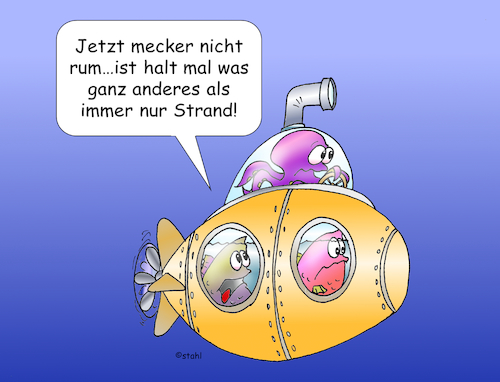 Cartoon: U-Boot (medium) by wista tagged unterseeboot,tauchboot,boot,tauchen,taucher,urlaub,fisch,fische,flora,fauna,meer,strand,hotel,tauchurlaub,kapitän,skipper,krake,tintenfisch,rif,korallen,karibik,rotes,familie,familienurlaub,touristen,tourist,tauchschule,barrier,reef,ausflug,ausflüge,see,baden,badeurlaub,aktiv,aktivurlaub