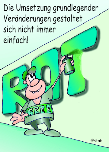 Cartoon: Veränderung (medium) by wista tagged anfang,leben,neu,veränderung,change,changes,life,chance,neuanfang,beginn,abschnitt,lebensabschnitt,start,startup,beruflich,job,beruf,privat,liebe,freundschaft,neubeginn,sprüche,spruch,suchen,finden,kunst,künstler,maler,malen,farben,rot,grün,blau,gelb