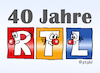 Cartoon: 40 Jahre RTL (small) by wista tagged rtl,privatfernsehen,fernsehen,jubiläum,geburtstag,40,vierzig,jahre,feier,feiern,pappnase