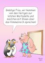 Cartoon: Bekehrung (small) by wista tagged bekehrung,religion,heilig,heilige,letzte,tage,mission,wurst,schwein,mortadella,himmel,himmelreich,schweinefleisch,metzger,metzgerei,essen,trinken,fleisch,vegetarisch,vegan,pinguin,zeugen,jehovas,tür