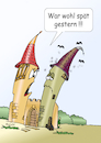 Cartoon: Betrunken (small) by wista tagged betrunken,nach,hause,frau,mann,turm,türme,schnaps,bier,alkohohl,streit,früh,spät,ehe,ehefrau,schimpf,schimpfen,nudelholz,scheiden,scheidung,wein,ethanol,beschwipst,blau,voll,volltrunken,besoffen,besoffener,betrunkener,burg,schloss,kirche,tor,torwächter