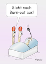 Cartoon: Burn-out (small) by wista tagged medizin,burn,out,burnout,erschöpfung,krankheit,syndrom,leer,kraftlos,leistungsfähigkeit,therapie,heilung,arzt,streichholz,streichhölzer,brennen,abgebrannt,ausgebrannt