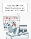 Cartoon: CHATBOT (small) by wista tagged chatbot,ki,künstliche,intelligenz,computer,computersprache,spracherkennung,sprache,hotline,gespräch,antwort,unterhaltung,aufsatz,bot,dialog,dialogsystem,software,medien,chat,chatgpt,roboter,textroboter,sprachroboter