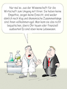 Cartoon: Corona-Wissenschaft (small) by wista tagged corona,virus,wissenschaft,wirtschaft,politik,infektion,shut,down,ökonomie,pandemie,zusammenbruch,verlust,verluste,geld,aktien,banken,geschäft,firmen,pleiten