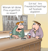 Cartoon: facebook (small) by wista tagged mann,frau,ehe,facebook,freundschaftsanfrage,abgelehnt,ablehnen,freundschaft,ehekrise,krach,ehekrach,internet,soziale,netzwerke,computer,anfrage,liebe,beziehung