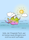 Cartoon: Fliegender Fisch (small) by wista tagged fliegender,fisch,winglets,technik,sully,aerodynamik,flügel,flugzeug,flugzeugtechnik,natur,fische,meer,wasser,strand,urlaub,fliegen,sonne,treibstoff,ferienflieger