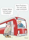 Cartoon: Friedhofstour (small) by wista tagged grab,gräber,beerdigung,alt,alte,rentner,friedhof,bus,verkehr,hinfahrt,rückfahrt,bestattung,nahverkehr,öffentlicher,transport,fahrer