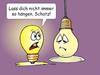 Cartoon: Hängelampe (small) by wista tagged hängen,lassen,durchhängen,hänger,durchhänger,abhängen,lampe,birne,leuchter,leuchten,hängelampe,glühbirne,leuchtmittel,leuchte,fassung