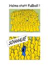 Cartoon: Halma oder Fussball (small) by wista tagged halma,fußball,fussball,bundesliga,schalke,dortmund,04,protest,spiel,fußballspiel,verein