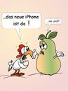 Cartoon: iPhone (small) by wista tagged iphone,se,apple,store,apfel,birne,huhn,neu,smartphone,handy,telekom,vodafone,o2,unity,media,zoll,screen,download,app,apps,display,wlan,mobilfunk,netz,kamera