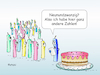 Cartoon: Kerzen auf der Geburtstagstorte (small) by wista tagged geburtstag,torte,geburtstagstorte,kuchen,geburtstagskuchen,kerzen,jubiläum,anzahl,jahr,jahre,feier,party,karte,gast,glückwunsch,geschenk,gratulieren