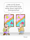 Cartoon: KI-Kunst (small) by wista tagged ki,kunst,künstliche,intelligenz,künstler,maler,bild,bilder,malerei,computer,abstrakt,interpretation,museum,besucher,ausstellung,kunstverständnis,kritiker,kunstkritiker,modern,moderne